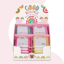Good Feelings - - Mini Sticky Notes 80 sheets, 4 assorted