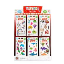 Tattoos 6 x 10.5 cm for children, 6 different designs