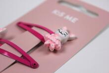 Hairclips - Dancing Rabbits with glitter (2 pcs)