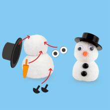 Magic Moments - Dough kit - Snowman (7 pieces)