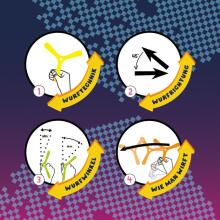 Take Action - Outdoor active boomerang (1 pc., 3 designs)