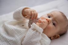 Silicone - Teether - Flower - Nougat