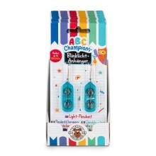 ABC Champions - Flashing light pendant, set of 2, 3 assorted