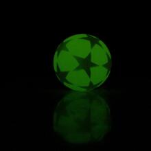 Bouncing ball - Neon star (glowing in the dark) (1 pc., 5 designs)