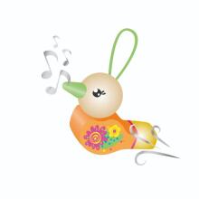 Good Feelings HF - Wooden bird whistle, 3 assorted