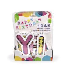Birthday Fun - Confetti Garland "Happy Birthday"