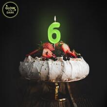 Birthday Fun - number candle GITD 6