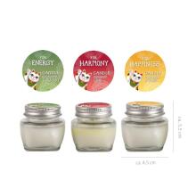 Lucky Cat - Good Vibes scented candles in a jar, 3 assorted