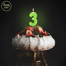 Birthday Fun - number candle GITD 3