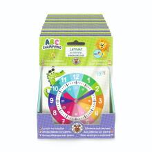 ABC Champion HS -  Educational clock with stand, 2 assorted