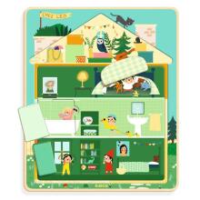 Wooden puzzle - 3 layers  - Chez Leo