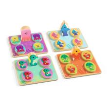 Educational wooden game - Ludo Sea - 4 games
