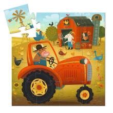 Silhouette puzzles - The tractor - 16 pcs