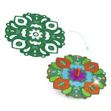 DIY - Mosaics & Stickers - Spinning tops - Flower Power