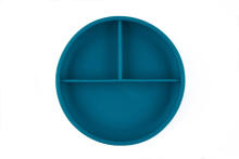 BABY 01297 Silicone plate with scale Ocean Blue