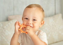 GILIGUMS GG 50198 Teether Chicken peach