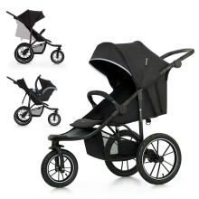 KINDERKRAFT Helsi 2 Black Stroller