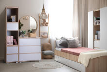 Klups Dalia Art.62326 Beech-Ash kumode ar koka pārtināmu virsmu