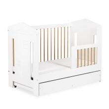 Klups Ida Art.233089 White/Pine Детская деревянная кроватка 120x60см
