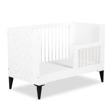 Klups Mia Art.233090 White Bērnu koka gulta 120x60cm