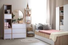 Klups Dalia Art.233097 White Кровать молодежная  с ящиком