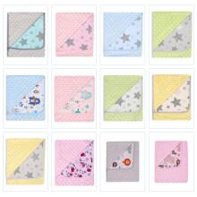 MARINI 625 Двуспальное одеяло MINKY + хлопок с принтом 80x90