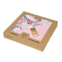 MATEX Bath cover BAMBOO DESIGN 100x100 [TB0418_10] pink