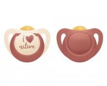 NUK 734083 Latex Soother 6-18m FOR NATURE 2 pcs box