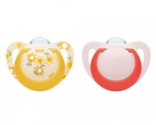 NUK 736748 Silicone soother 6-18 months STAR 2 pcs/box