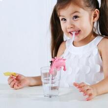 SMILY MIA Straw Set Dinosaur pink