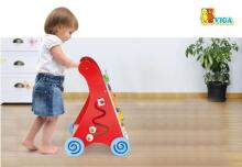 Viga 50950 Educational baby walker red