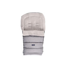 WOMAR S20+iGROW Stroller Sleeping Bag Plush Melange Light Gray