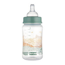 CANPOL 35/243 pudelīte pret kolikām EasyStart 240ml MOUNTAINS zaļa