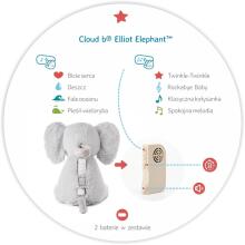 CLOUD B CLTT-7800 Elliot Elephant — dūcošs zilonis ar mūzikas kastīti