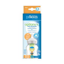 Dr.Browns WB111002 Wide neck bottle 330ml OPTIONS + pacifier +3M, decor. Rabbit with balloons