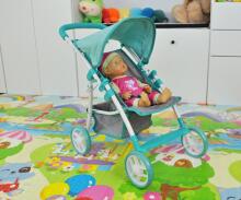 MILLY MALLY 3105 Natalie Prestige Mint leļļu ratiņi