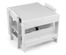 MILLY MALLY 5488 Furniture set - Table and two chairs Sven White