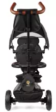 Bebe Basic Rito Deluxe Art.235606 Black Bērnu  trīsritenis ar rokturi , jumtiņu un piepūšamajiem riteņiem