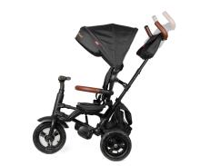 Bebe Basic Rito Deluxe Art.235606 Black Bērnu  trīsritenis ar rokturi , jumtiņu un piepūšamajiem riteņiem