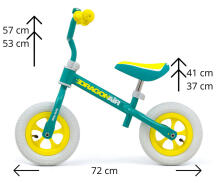 MILLY MALLY Беговел DRAGON AIR Mint