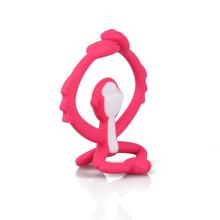 Mombella 00812 Игрушка-прорезыватель Обезьянка Темно-розовая