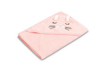 BATHFRIENDS BATH COVER 100x100 RABBIT PINK