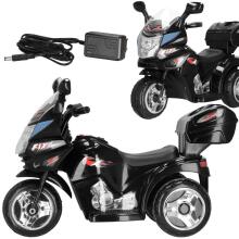 Motorcycle for children, electric three-wheeled ride-on, battery scooter Springos KC0014, black