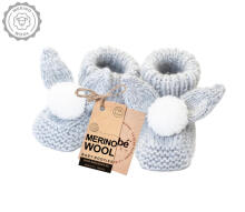 La Bebe™ Lambswool Natural Eco Socks/Booties  Art.236525 Натуральные шерстяные носочки/сапожки для новорожденного