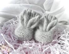 La Bebe™ Lambswool Natural Eco Socks/Booties  Art.236525 Натуральные шерстяные носочки/сапожки для новорожденного