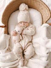 La Bebe™ Lambswool Natural Eco Socks/Booties Art.236526 Natural wool socks/boots for newborns