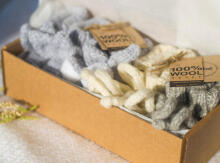La Bebe™ Lambswool Natural Eco Socks/Booties Art.236527 Natural wool socks/boots for newborns