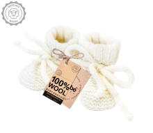 La Bebe™ Lambswool Natural Eco Socks/Booties Art.236527 Natural wool socks/boots for newborns