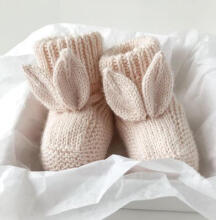 La Bebe™ Lambswool Natural Eco Socks/Booties Art.236526 White Натуральные шерстяные носочки/сапожки для новорожденного