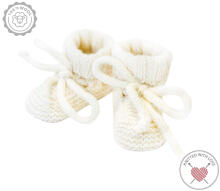 La Bebe™ Lambswool Natural Eco Socks/Booties Art.236716 Natural wool socks/boots for newborns